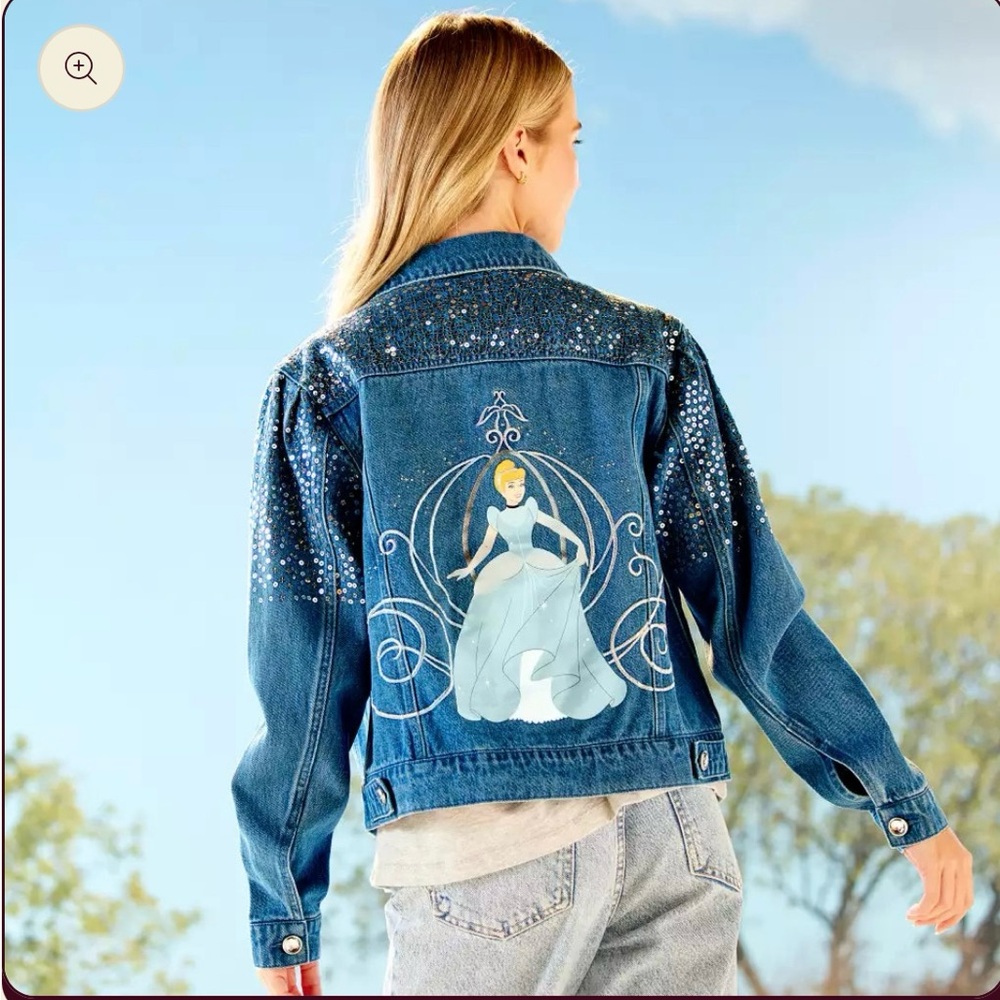 Disney Blue Jean Jacket with Cinderella Design